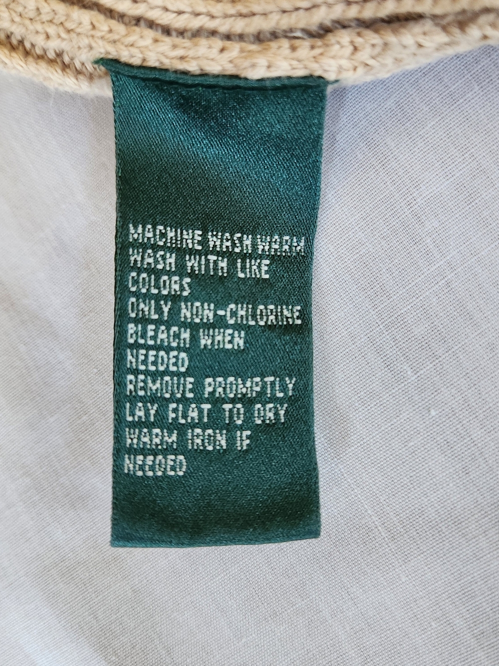 Lauren Ralph Lauren Cream Cable-Knit Shawl Collar Cardigan - Picture 11 of 13
